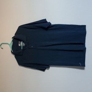 Preowned, Large, Russell, Navy Blue, Collar short sleeve shirt